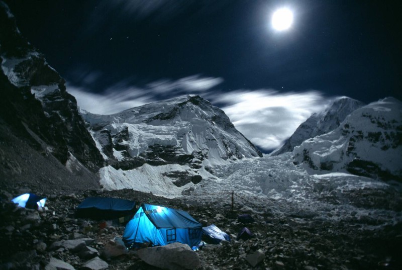 A cold night in Everest Base Camp.