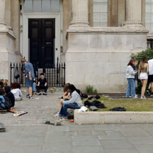 Tomo Brejc, In Front of the National Gallery