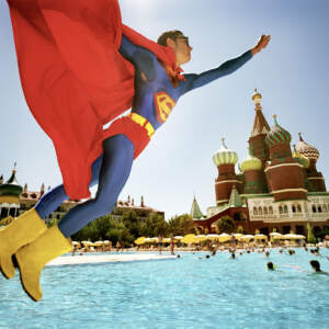 Reiner Riedler, Superman over Red Square, Turkey, 2006